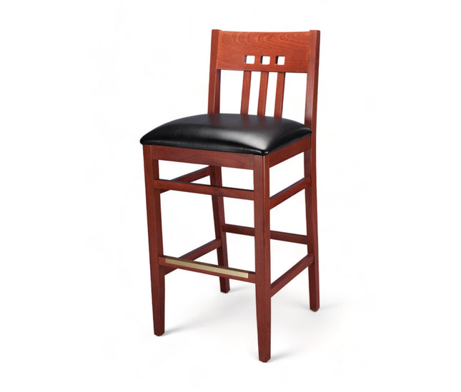 AMKO 2869P Restaurant Solid Wood Barstool