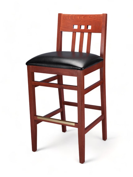 AMKO 2869P Restaurant Solid Wood Barstool