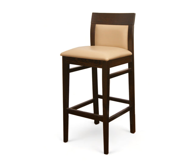 AMKO 2875P Restaurant Solid Wood Barstool