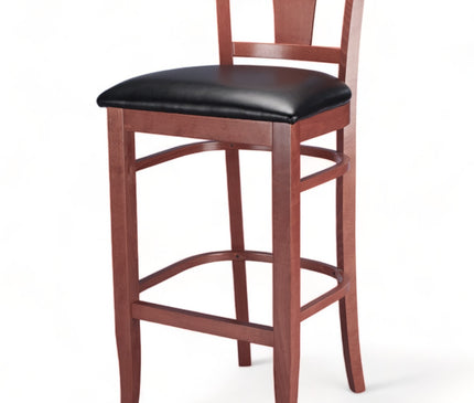 AMKO 2890P Restaurant Solid Wood Barstool