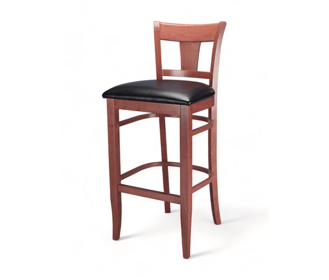 AMKO 2890P Restaurant Solid Wood Barstool