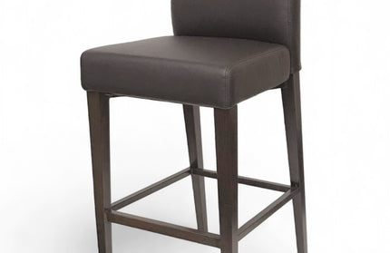 AMKO M2950 Brown Metal Frame Full Upholstered Seat Restaurant Barstool