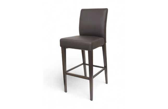 AMKO M2950 Brown Metal Frame Full Upholstered Seat Restaurant Barstool
