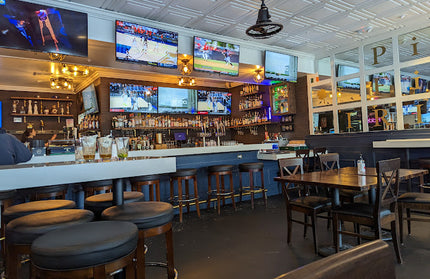 AMKO 3170 Restaurant Solid Wood Barstool