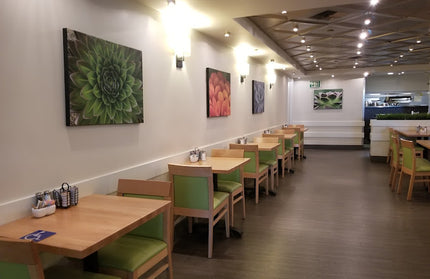 AMKO 875P Natural Commercial Grade Restaurant Wood Chair