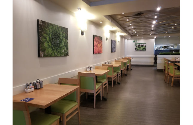 AMKO 875P Natural Commercial Grade Restaurant Wood Chair