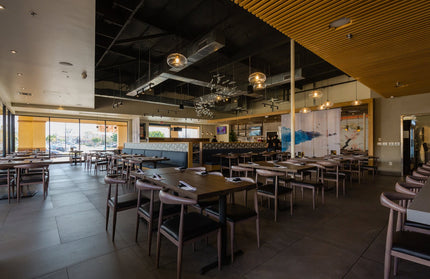 AMKO M5680 Walnut Commercial Grade Restaurant Chair