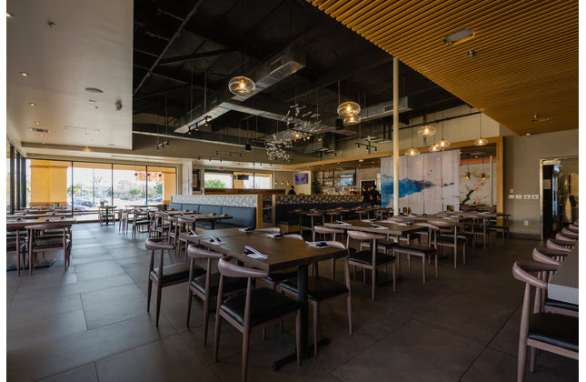 AMKO M5680 Walnut Commercial Grade Restaurant Chair