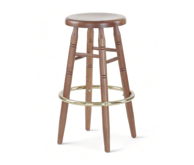 AMKO 3340w Restaurant Solid Wood Barstool