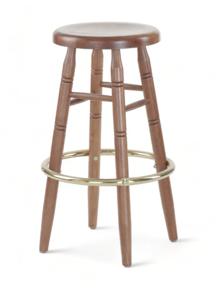 AMKO 3340w Restaurant Solid Wood Barstool
