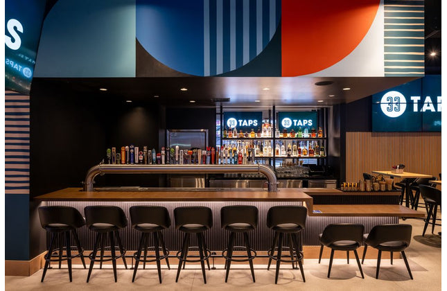 AMKO M3567 Metal Frame Swivel Restaurant Barstool