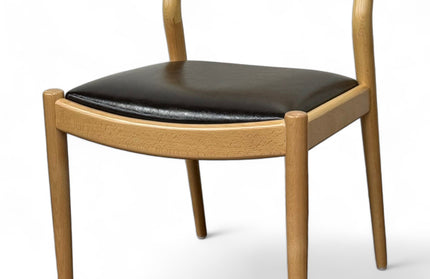 AMKO 416P Natural Commercial Grade Restaurant Wood Chair