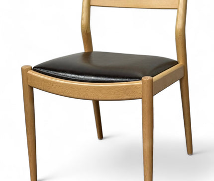 AMKO 416P Natural Commercial Grade Restaurant Wood Chair