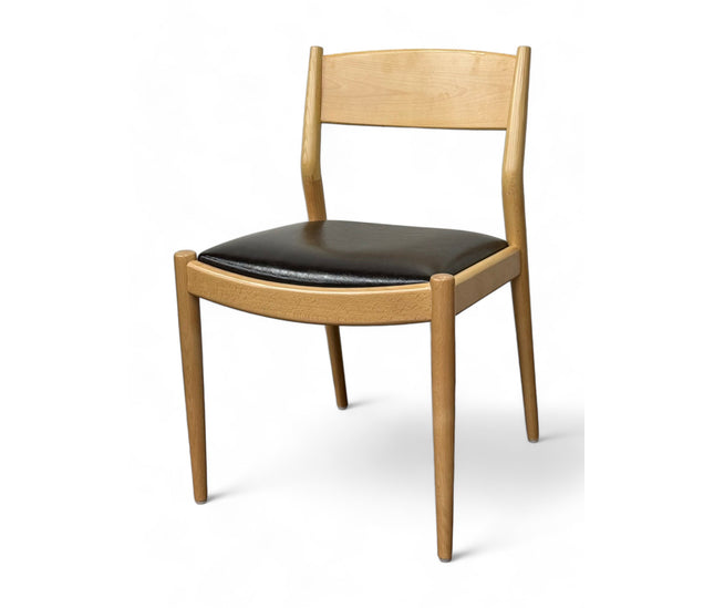 AMKO 416P Natural Commercial Grade Restaurant Wood Chair