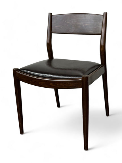 AMKO 416P Walnut Commercial Grade Restaurant Wood Chair