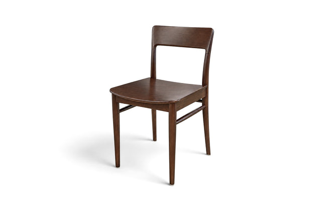 AMKO 453 Walnut Beechwood Commercial Grade Restaurant Wood Chair