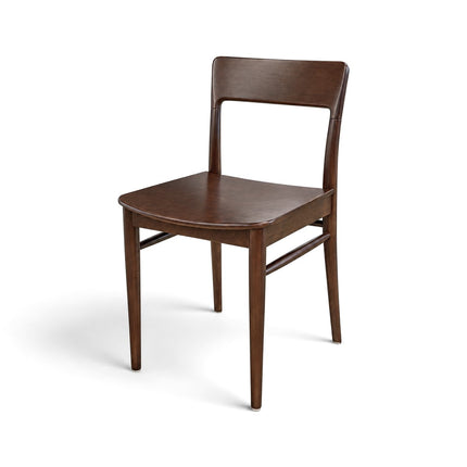 AMKO 453 Walnut Beechwood Commercial Grade Restaurant Wood Chair