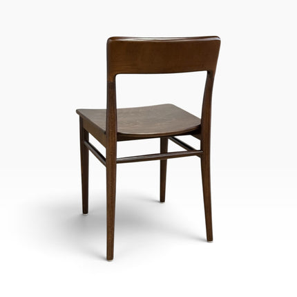 AMKO 453 Walnut Beechwood Commercial Grade Restaurant Wood Chair