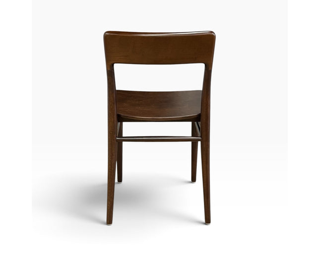 AMKO 453 Walnut Beechwood Commercial Grade Restaurant Wood Chair