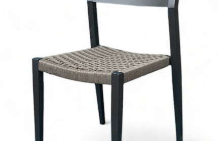 AMKO 455SB Taupe Aluminum Commercial Grade Restaurant Chair