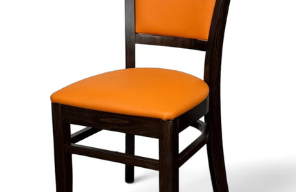 AMKO 461P Walnut Commercial Grade Restaurant Wood Chair