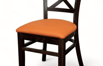 AMKO 487P Walnut Commercial Grade Restaurant Wood Chair