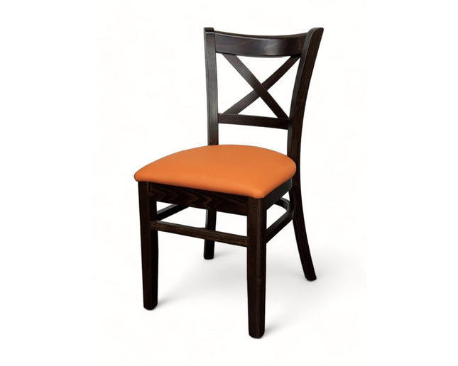 AMKO 487P Walnut Commercial Grade Restaurant Wood Chair