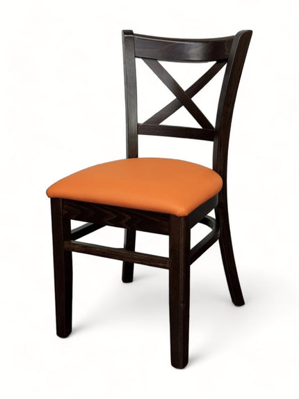 AMKO 487P Walnut Commercial Grade Restaurant Wood Chair