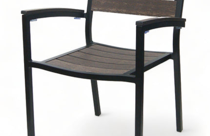 AMKO 519AB Mocha Aluminum Commercial Grade Restaurant Chair