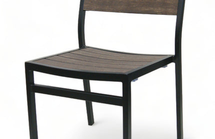 AMKO 519SB Mocha Aluminum Commercial Grade Restaurant Chair