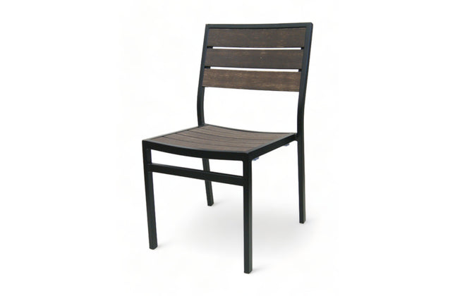 AMKO 519SB Mocha Aluminum Commercial Grade Restaurant Chair