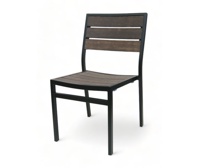 AMKO 519SB Mocha Aluminum Commercial Grade Restaurant Chair