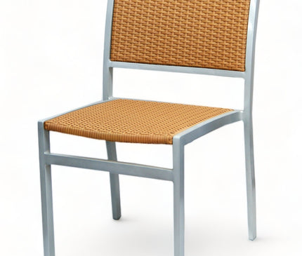 AMKO 528SH Honey Aluminum Commercial Grade Restaurant Chair