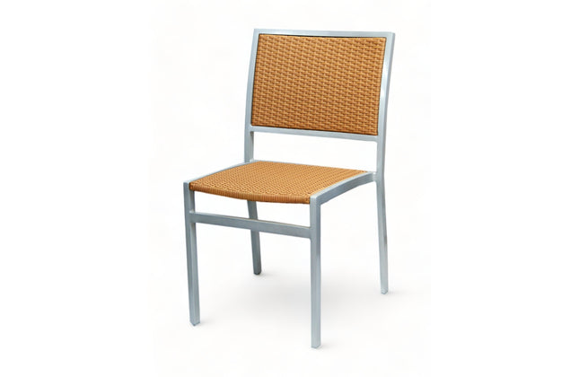 AMKO 528SH Honey Aluminum Commercial Grade Restaurant Chair