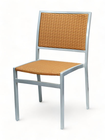AMKO 528SH Honey Aluminum Commercial Grade Restaurant Chair