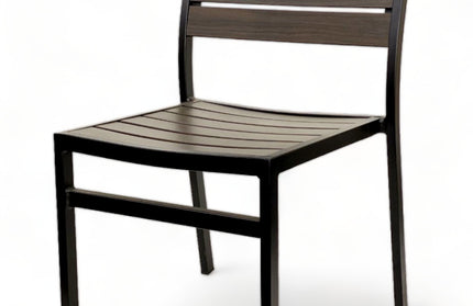 AMKO 543SB Espresso Aluminum Commercial Grade Restaurant Chair