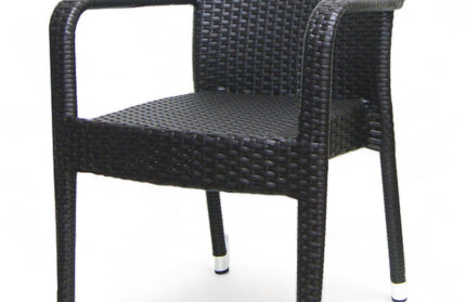 AMKO 562AC Coffee Aluminum Commercial Grade Restaurant Chair