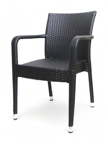 AMKO 562AC Coffee Aluminum Commercial Grade Restaurant Chair