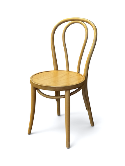 AMKO 600V Natural Commercial Grade Restaurant Wood Chair