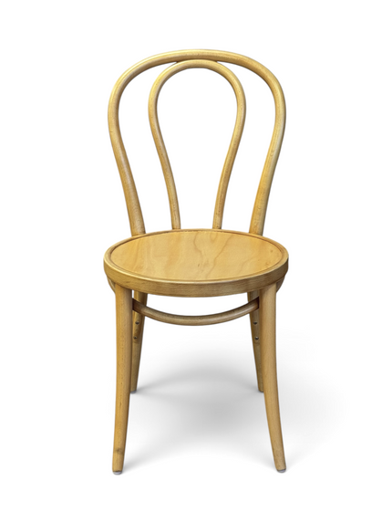 AMKO 600V Natural Commercial Grade Restaurant Wood Chair