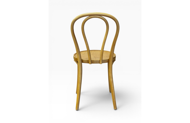 AMKO 600V Natural Commercial Grade Restaurant Wood Chair