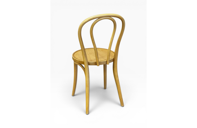 AMKO 600V Natural Commercial Grade Restaurant Wood Chair