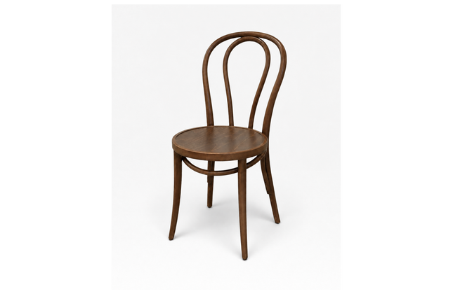 AMKO 600V Walnut Commercial Grade Restaurant Wood Chair