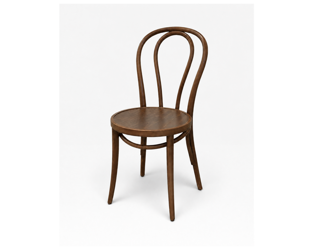 AMKO 600V Walnut Commercial Grade Restaurant Wood Chair