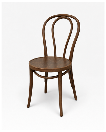 AMKO 600V Walnut Commercial Grade Restaurant Wood Chair