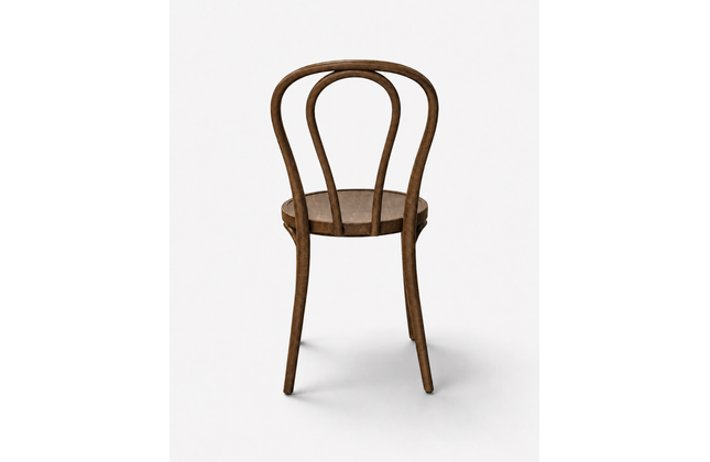 AMKO 600V Walnut Commercial Grade Restaurant Wood Chair