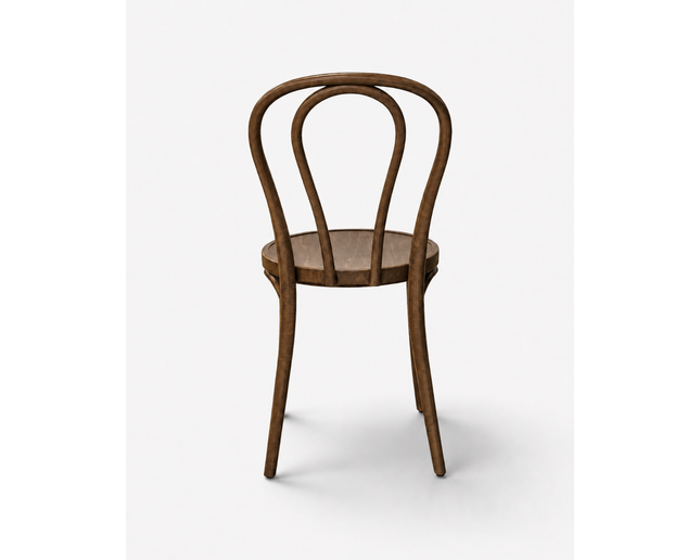 AMKO 600V Walnut Commercial Grade Restaurant Wood Chair