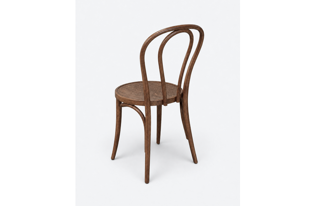 AMKO 600V Walnut Commercial Grade Restaurant Wood Chair
