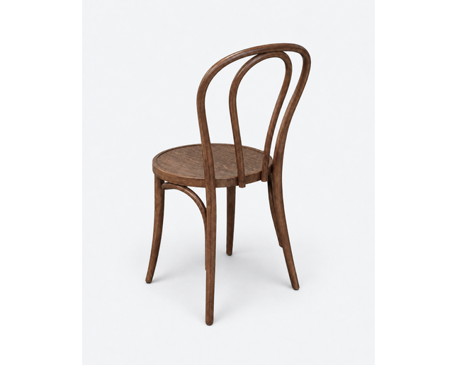 AMKO 600V Walnut Commercial Grade Restaurant Wood Chair
