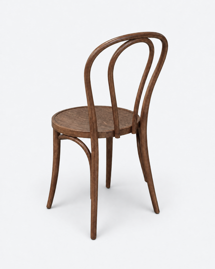 AMKO 600V Walnut Commercial Grade Restaurant Wood Chair